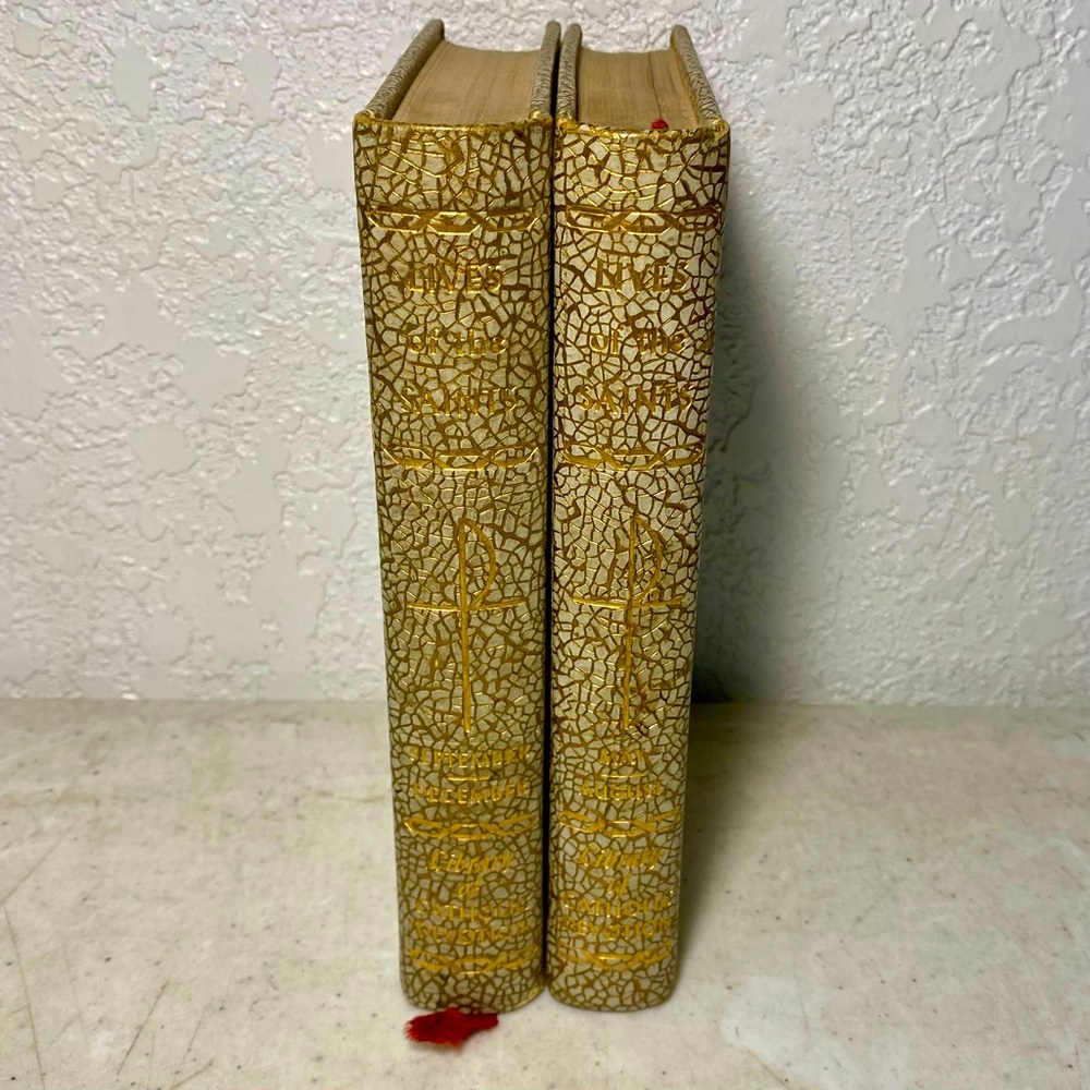 Lives Of The Saints Set Of 2 Books Volume (2 May-August 3) Sep-Dec 1959 Catholic